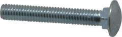 Value Collection - 3/8-16 UNC 2-1/2" Length Under Head, Standard Square Neck, Carriage Bolt - Grade 2 Steel, Zinc-Plated Finish - Makers Industrial Supply