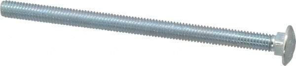 Value Collection - 3/8-16 UNC 6" Length Under Head, Standard Square Neck, Carriage Bolt - Grade 2 Steel, Zinc-Plated Finish - Makers Industrial Supply