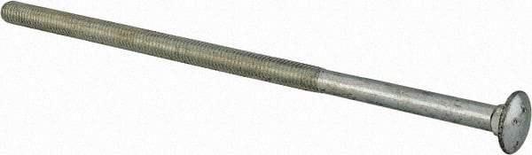 Value Collection - 3/8-16 UNC 9" Length Under Head, Standard Square Neck, Carriage Bolt - Grade 2 Steel, Zinc-Plated Finish - Makers Industrial Supply