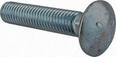 Value Collection - 1/2-13 UNC 2-1/2" Length Under Head, Standard Square Neck, Carriage Bolt - Grade 2 Steel, Zinc-Plated Finish - Makers Industrial Supply