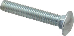 Value Collection - 1/2-13 UNC 3" Length Under Head, Standard Square Neck, Carriage Bolt - Grade 2 Steel, Zinc-Plated Finish - Makers Industrial Supply