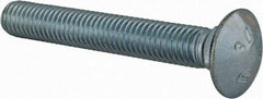 Value Collection - 1/2-13 UNC 3-1/2" Length Under Head, Standard Square Neck, Carriage Bolt - Grade 2 Steel, Zinc-Plated Finish - Makers Industrial Supply