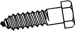 Value Collection - 3/8" Screw, 9" Length Under Head, Steel, Hex Head Lag Screw - Hot Dipped Galvanized, Grade 2 - Makers Industrial Supply