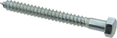 Value Collection - 1/2" Screw, 5" Length Under Head, Steel, Hex Head Lag Screw - Zinc Plated, Grade 2 - Makers Industrial Supply