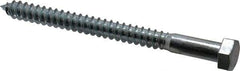 Value Collection - 1/2" Screw, 6" Length Under Head, Steel, Hex Head Lag Screw - Zinc Plated, Grade 2 - Makers Industrial Supply