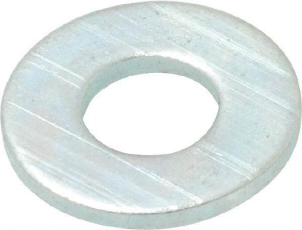 Value Collection - #12 Screw, Steel SAE Flat Washer - 1/4" ID x 9/16" OD, 1/16" Thick, Zinc-Plated Finish - Makers Industrial Supply