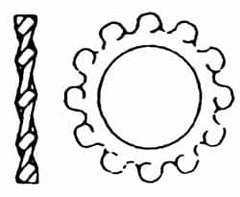 Value Collection - M22 Screw, 23mm ID, Stainless Steel Internal Tooth Lock Washer - 36mm OD, Uncoated, Grade 316 & Austenitic A4 - Makers Industrial Supply