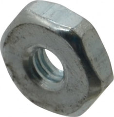 Value Collection - #5-40 UNC Steel Right Hand Machine Screw Hex Nut - 5/16" Across Flats, 7/64" High, Zinc Clear Finish - Makers Industrial Supply