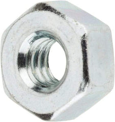 Value Collection - 1/4-20 UNC Steel Right Hand Heavy Hex Nut - 1/2" Across Flats, 0.2344" High, Zinc-Plated Finish - Makers Industrial Supply