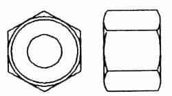 Value Collection - 1-1/2 - 6 UNC Steel Right Hand Heavy Hex Nut - 2-3/8" Across Flats, 1-15/32" High, Hot Dipped Galvanized Finish - Makers Industrial Supply