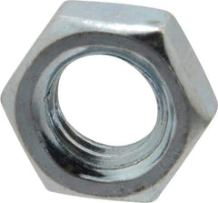 Value Collection - 3/8-16 UNC Steel Right Hand Hex Jam Nut - 9/16" Across Flats, 0.2188" High, Zinc-Plated Finish - Makers Industrial Supply