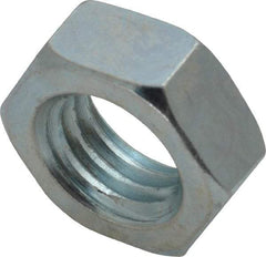 Value Collection - 5/8-11 UNC Steel Right Hand Hex Jam Nut - 15/16" Across Flats, 3/8" High, Zinc-Plated Finish - Makers Industrial Supply