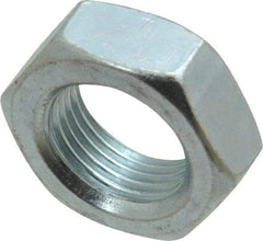 Value Collection - 3/4-16 UNF Steel Right Hand Hex Jam Nut - 1-1/8" Across Flats, 0.4219" High, Zinc-Plated Finish - Makers Industrial Supply