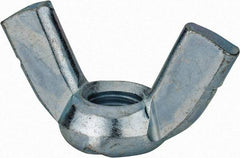 Value Collection - 5/8-11 UNC, Zinc Plated, Steel Standard Wing Nut - 2.76" Wing Span, 1.44" Wing Span - Makers Industrial Supply