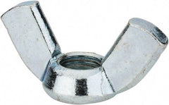 Value Collection - 5/16-24 UNF, Zinc Plated, Steel Standard Wing Nut - 1-1/4" Wing Span, 0.66" Wing Span - Makers Industrial Supply