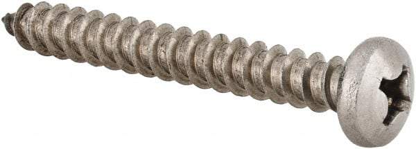 Value Collection - #14 Pan Head Phillips Sheet Metal Screw - Stainless Steel, 2" Length Under Head, Grade 18-8 - Makers Industrial Supply