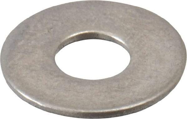 Value Collection - #6 Screw, Grade 18-8 Stainless Steel Standard Flat Washer - 9/64" ID x 3/8" OD, 0.031" Thick - Makers Industrial Supply