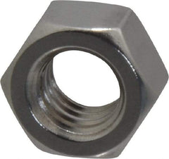 Value Collection - 7/16-14 UNC Stainless Steel Right Hand Hex Nut - 11/16" Across Flats, 3/8" High, Uncoated - Makers Industrial Supply