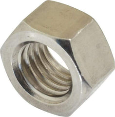 Value Collection - 3/4-10 UNC Stainless Steel Right Hand Hex Nut - 1-1/8" Across Flats, 41/64" High, Uncoated - Makers Industrial Supply