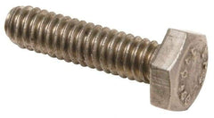 Value Collection - 7/16-14 UNC, 3-1/2" Length Under Head Hex Head Cap Screw - Fully Threaded, Grade 18-8 Stainless Steel, Uncoated, 5/8" Hex - Makers Industrial Supply