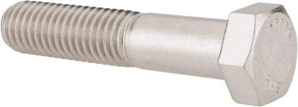 Value Collection - 1/2-13 UNC, 2-1/2" Length Under Head Hex Head Cap Screw - Grade 18-8 Stainless Steel, 3/4" Hex - Makers Industrial Supply