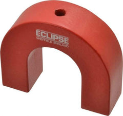 Eclipse - 1/4" Hole Diam, 3" Overall Width, 15/16" Deep, 2-1/2" High, Alnico Power Magnets - 1,022°Fahrenheit Max Operating Temp - Makers Industrial Supply