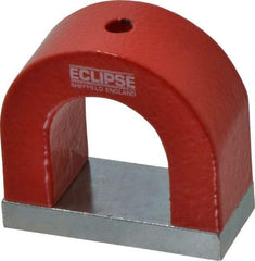 Eclipse - 3/16" Hole Diam, 2-3/16" Overall Width, 15/16" Deep, 1-13/16" High, Alnico Power Magnets - 1,022°Fahrenheit Max Operating Temp - Makers Industrial Supply