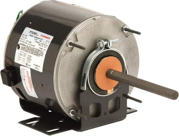 US Motors - 1/3 hp, ODP Enclosure, Auto Thermal Protection, 825 RPM, 208-230 Volt, 60 Hz, Industrial Electric AC/DC Motor - Size 48 Frame, Hub/Stud Mount, 1 Speed, Ball Bearings, 2.7 Full Load Amps, B Class Insulation, CCW Lead End Rev - Makers Industrial Supply