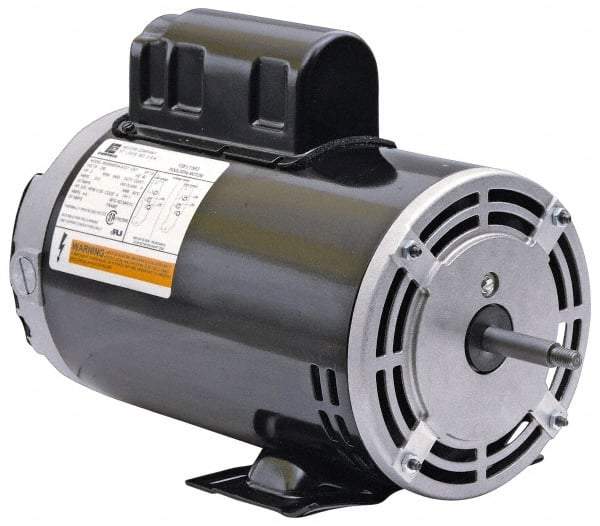 US Motors - 2 hp, ODP Enclosure, Auto Thermal Protection, 3,450 RPM, 230 Volt, 60 Hz, Industrial Electric AC/DC Motor - Size 48 Frame, Thru Bolt with Base Mount, 1 Speed, Ball Bearings, 8.7 Full Load Amps, F Class Insulation, CCW Shaft End - Makers Industrial Supply