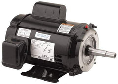 US Motors - 3 hp, ODP Enclosure, No Thermal Protection, 3,450 RPM, 208-230 Volt, 60 Hz, Industrial Electric AC/DC Motor - Size 182 Frame, C-Face/Base Mount, 1 Speed, Ball Bearings, 14.0-13.2 Full Load Amps, B Class Insulation, Reversible - Makers Industrial Supply