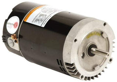 US Motors - 1 hp, ODP Enclosure, Auto Thermal Protection, 3,450 RPM, 115/230 Volt, 60 Hz, Industrial Electric AC/DC Motor - C-Face Mount, 1 Speed, Ball Bearings, B Class Insulation, CW Lead End - Makers Industrial Supply