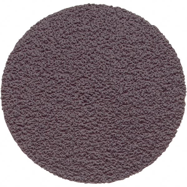 Superior Abrasives - 1" Diam, 120 Grit Aluminum Oxide Adhesive PSA Disc - Fine Grade, Brown, X Weighted Backing, Flexible - Makers Industrial Supply