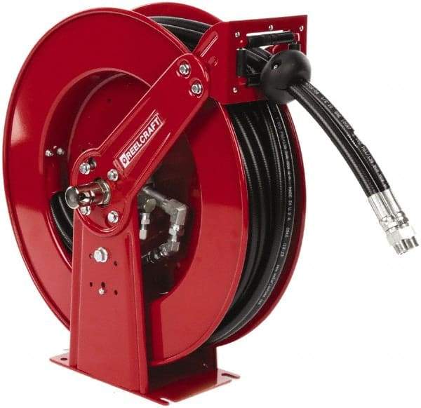 Reelcraft - 50' Spring Retractable Hose Reel - 2,000 psi, Hose Included - Makers Industrial Supply