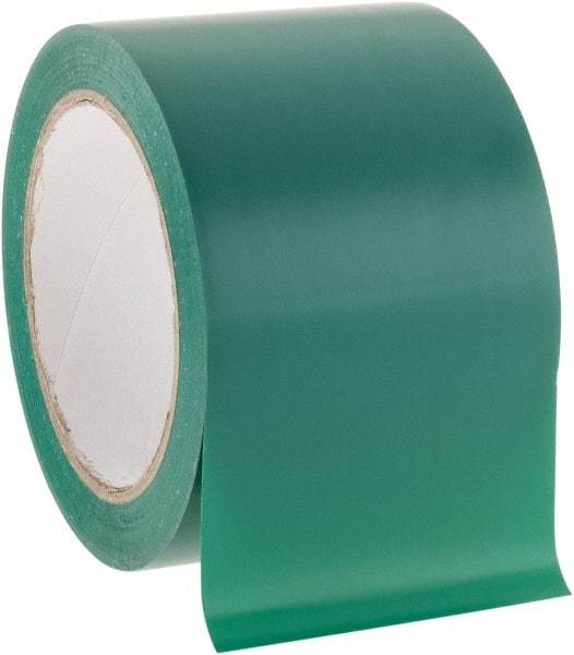 NMC - Green Solid Color Vinyl Tape - 3" Wide x 108' Long x 0.002" Thick, General Traffic - Makers Industrial Supply