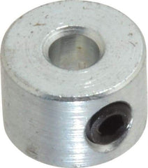 Climax Metal Products - 1/8" Bore, Steel, Set Screw Shaft Collar - 3/8" Outside Diam, 1/4" Wide - Makers Industrial Supply