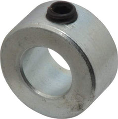 Climax Metal Products - 7/16" Bore, Steel, Set Screw Shaft Collar - 7/8" Outside Diam, 7/16" Wide - Makers Industrial Supply