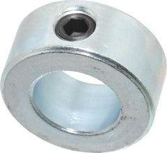 Climax Metal Products - 5/8" Bore, Steel, Set Screw Shaft Collar - 1-1/8" Outside Diam, 1/2" Wide - Makers Industrial Supply