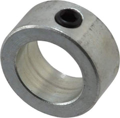 Climax Metal Products - 13/16" Bore, Steel, Set Screw Shaft Collar - 1-1/4" Outside Diam, 9/16" Wide - Makers Industrial Supply