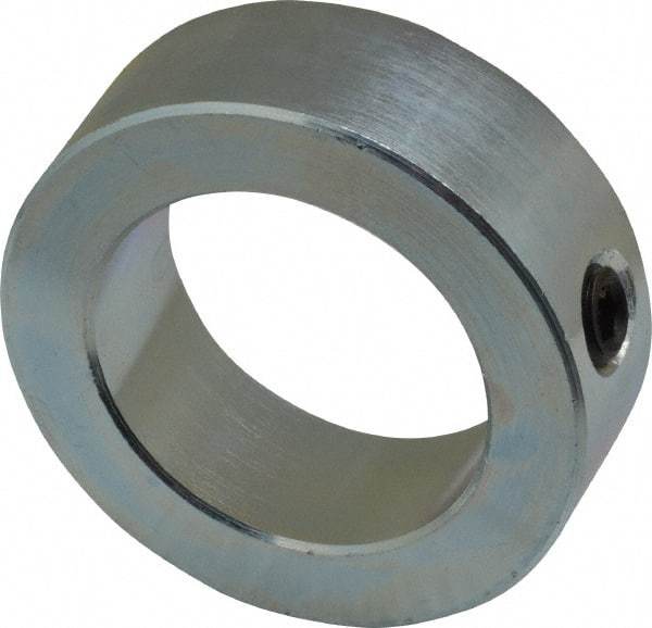 Climax Metal Products - 1-1/2" Bore, Steel, Set Screw Shaft Collar - 2-1/4" Outside Diam, 3/4" Wide - Makers Industrial Supply