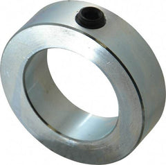 Climax Metal Products - 1-15/16" Bore, Steel, Set Screw Shaft Collar - 3" Outside Diam, 7/8" Wide - Makers Industrial Supply