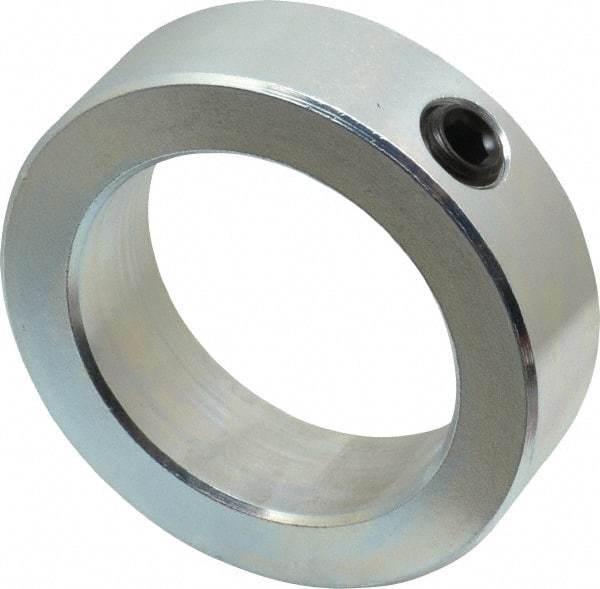 Climax Metal Products - 2-1/4" Bore, Steel, Set Screw Shaft Collar - 3-1/4" Outside Diam, 15/16" Wide - Makers Industrial Supply