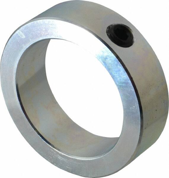 Climax Metal Products - 2-3/8" Bore, Steel, Set Screw Shaft Collar - 3-1/4" Outside Diam, 15/16" Wide - Makers Industrial Supply