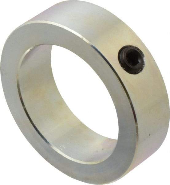 Climax Metal Products - 2-1/2" Bore, Steel, Set Screw Shaft Collar - 3-1/2" Outside Diam, 1" Wide - Makers Industrial Supply