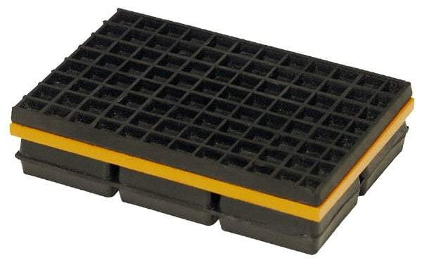 Mason Ind. - 12" Long x 10" Wide x 1-1/4" Thick, Neoprene & Steel, Machinery Leveling Pad & Mat - 6,000 Lb Max Load - Makers Industrial Supply