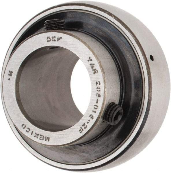 SKF - 15/16" ID x 2.0472" OD, 2,430 Lb Dynamic Capacity, Insert Bearing Insert Bearing - 0.5906" Race Width, 1,750 Lb Static Capacity - Makers Industrial Supply