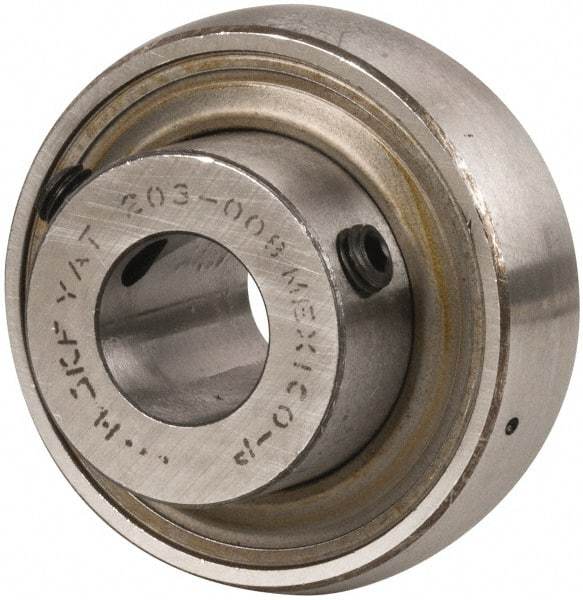 SKF - 1/2" ID x 1.5748" OD, 1,650 Lb Dynamic Capacity, Insert Bearing Insert Bearing - 0.4724" Race Width, 1,070 Lb Static Capacity - Makers Industrial Supply