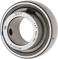 SKF - 1-1/8" ID x 2.4409" OD, 3,380 Lb Dynamic Capacity, Insert Bearing Insert Bearing - 0.7087" Race Width, 2,520 Lb Static Capacity - Makers Industrial Supply