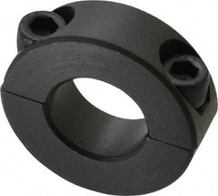 Made in USA - 3/4" Bore, Steel, Two Piece Shaft Collar - 1-1/2" Outside Diam, 1/2" Wide - Makers Industrial Supply