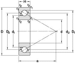 SKF - Radial Ball Bearings Type: Angular Contact Style: Open - Makers Industrial Supply