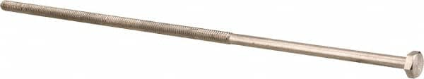 Value Collection - 1/4-20 UNC, 10" Length Under Head Hex Head Cap Screw - Partially Threaded, Grade 18-8 Stainless Steel, Uncoated, 7/16" Hex - Makers Industrial Supply